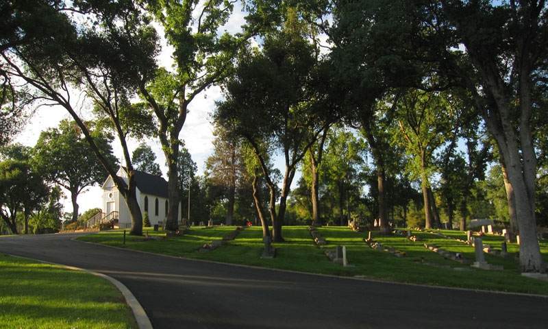 Chapel and Cemetery in Oakhurst California